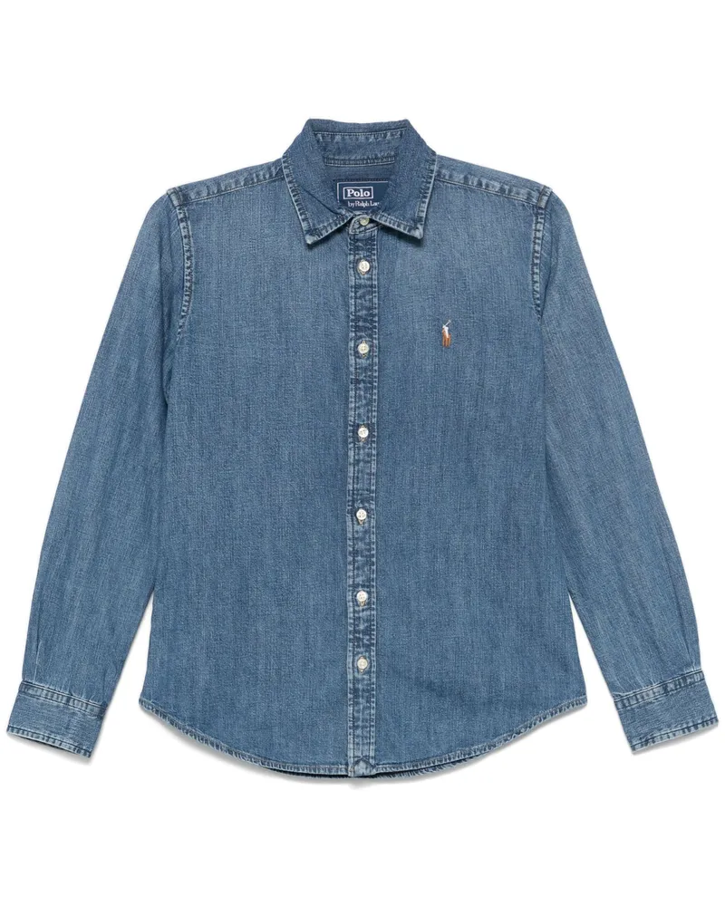 Ralph Lauren Long Sleeve Crlte Shirt Blue