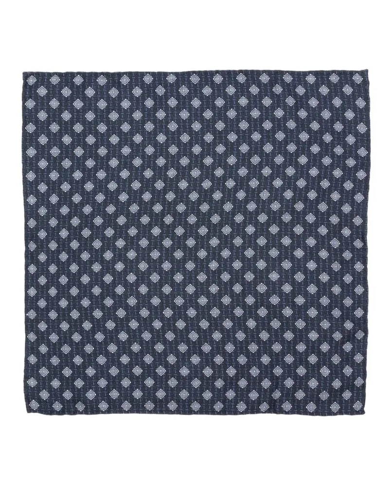 Brunello Cucinelli Pocket Square Blue