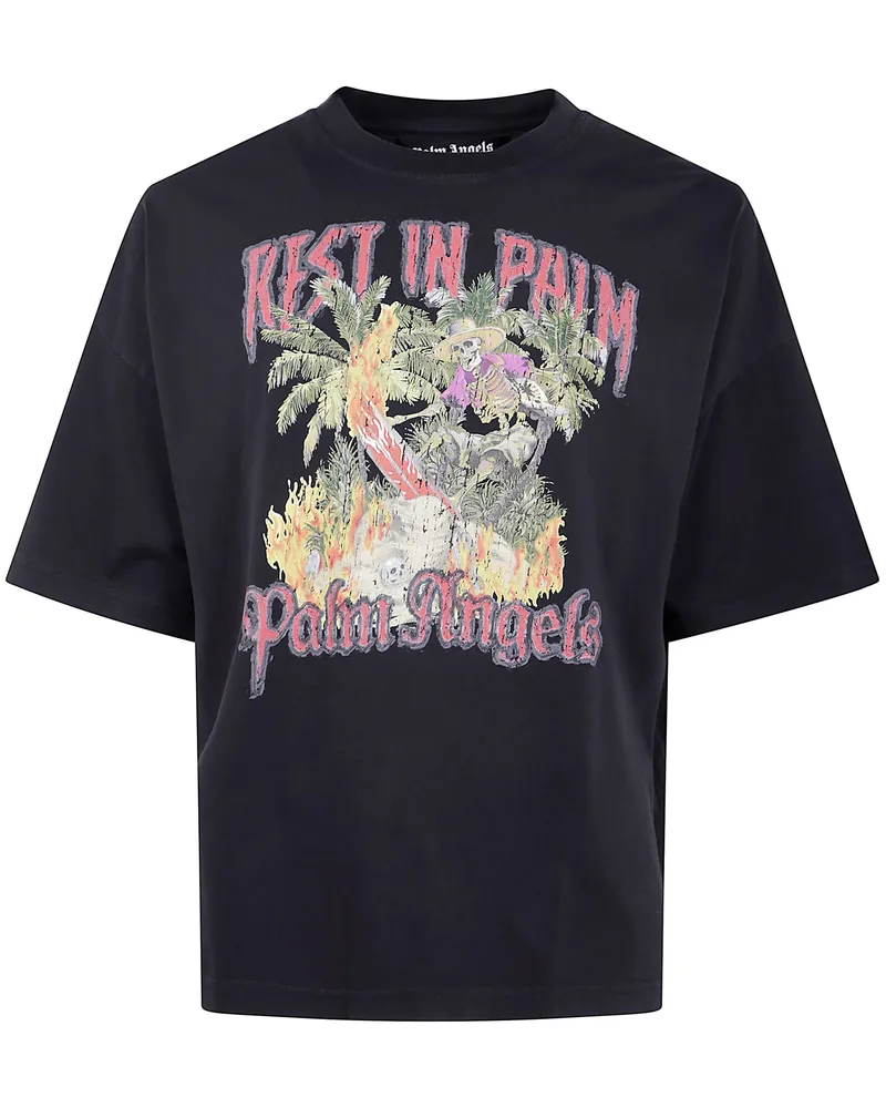 Palm Angels Rest In Palm Loose" Short Sleeves T-Shirt Black