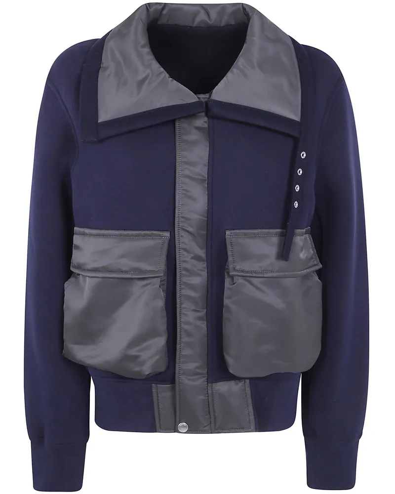 Sacai Sweat Jacket "Sponge Sweat Blouson Blue