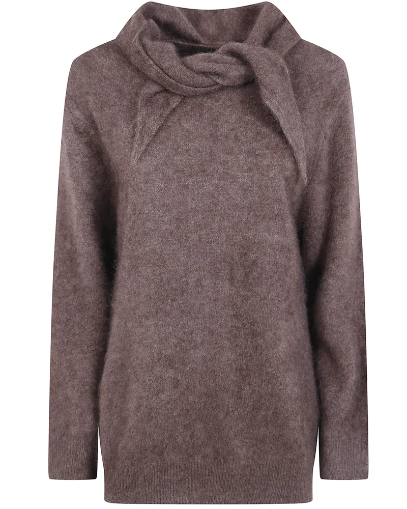 P.A.R.O.S.H. P. A.R. O.S. H. Sweater Turtle Neck "Yak Turtle Neck Brown