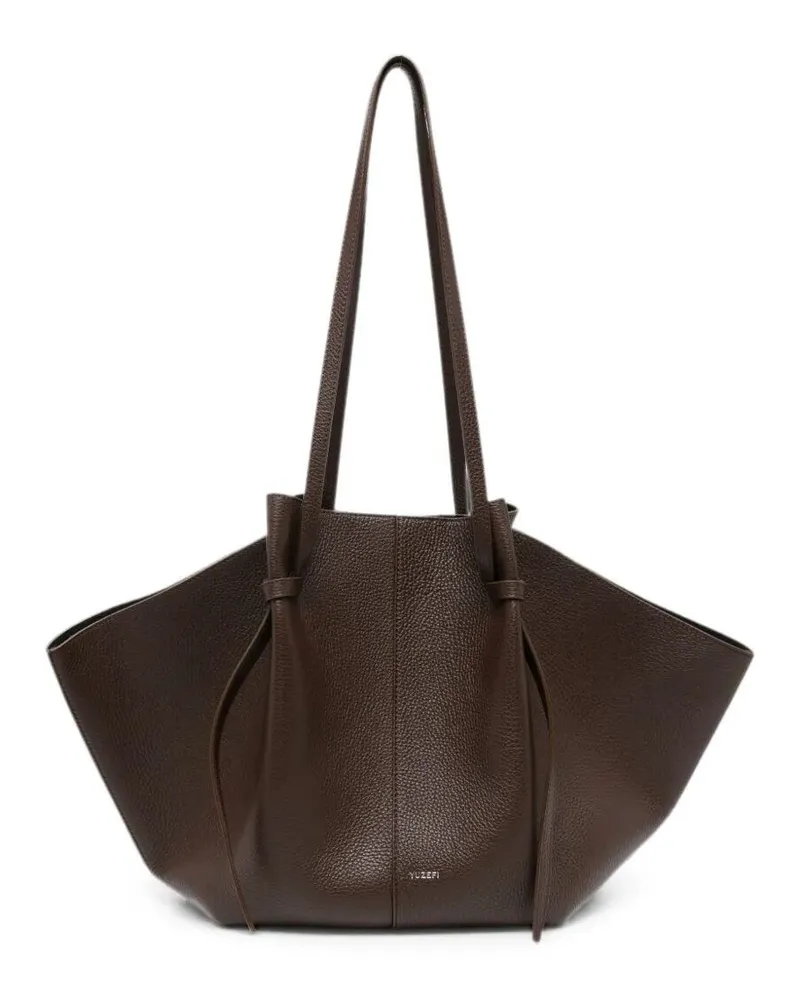 YUZEFI Handbag Large "Mochi" Tote Bag Brown
