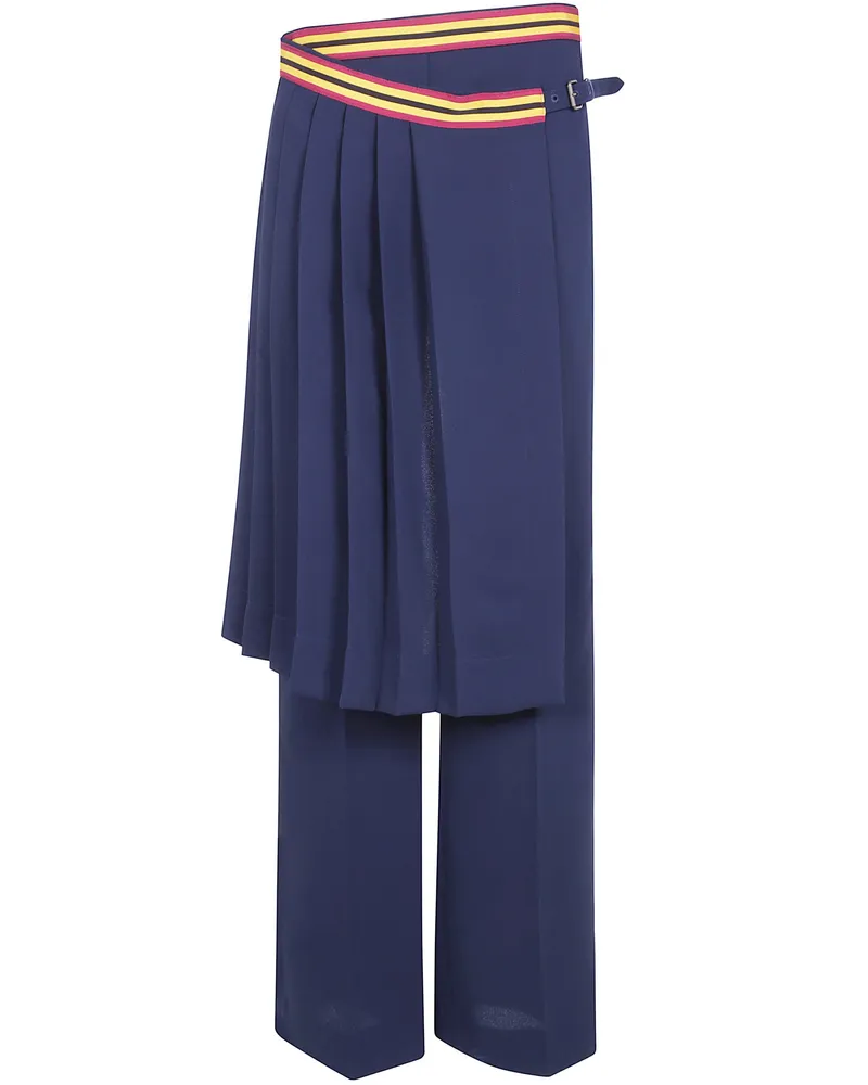 Dries van Noten Pants Navy "Prestona Blue