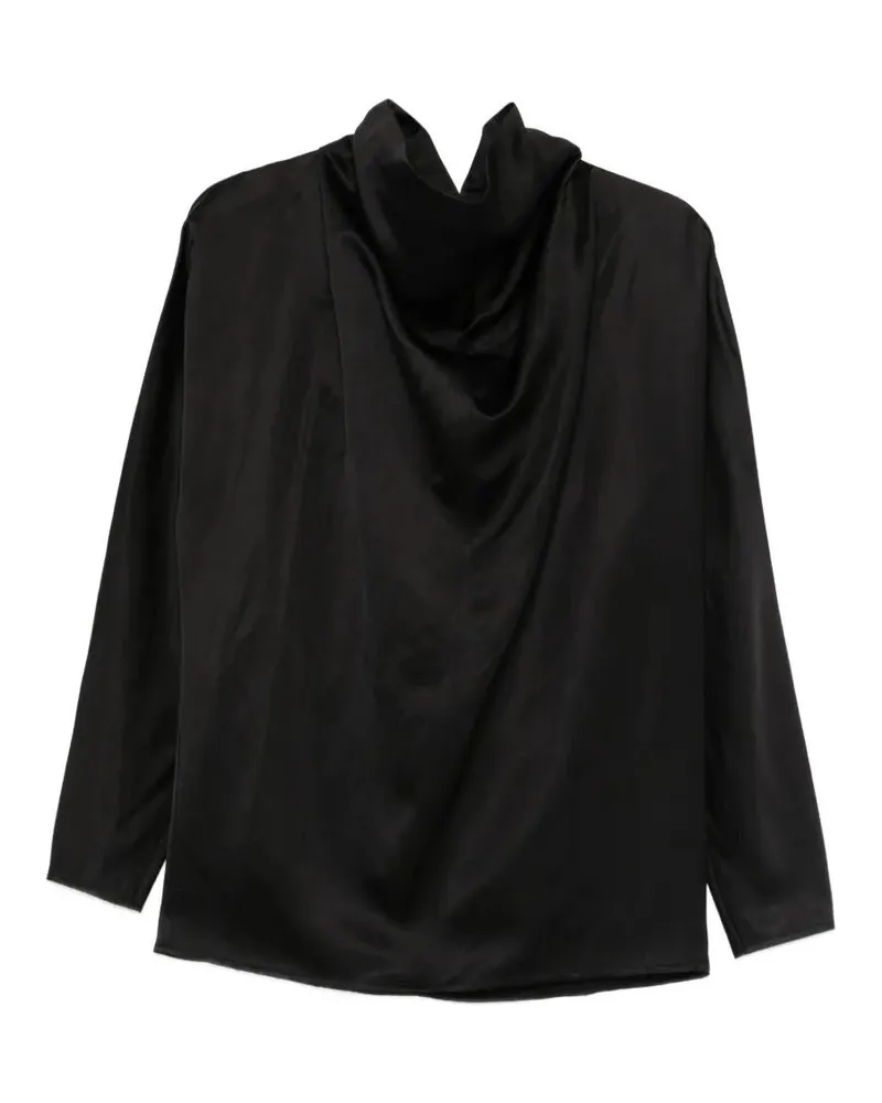 Totême Cowl Neck Blouse Black