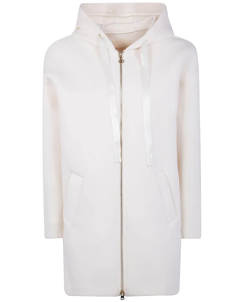 Twin-Set Zip-Up Jacket White