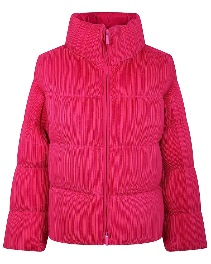 Emporio Armani Blouson Plisse Jacket Pink