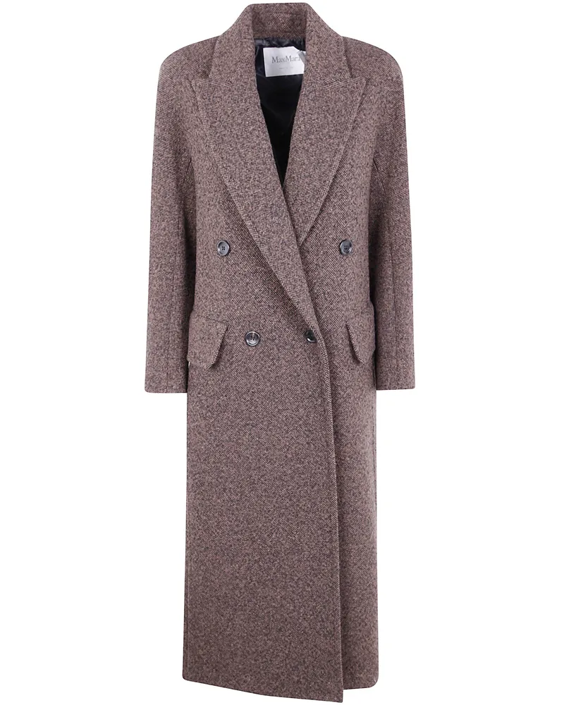 Max Mara Arco1234" Tweed Classic Coat Black