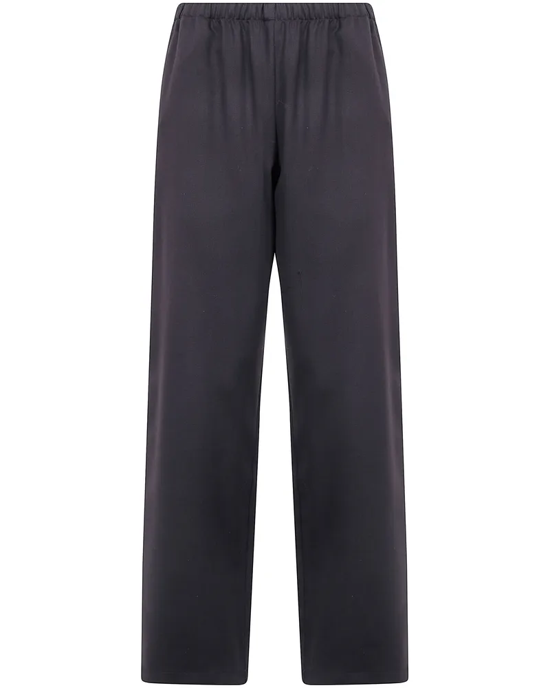 Laura Urbinati Wide Leg Trousers Elastic Waist "Elastic Waist Wide Leg Brown