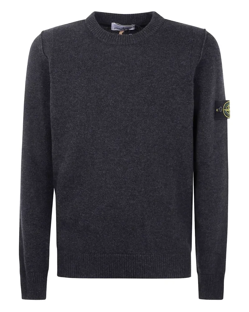 Stone Island Lambswool Crew Neck Gray