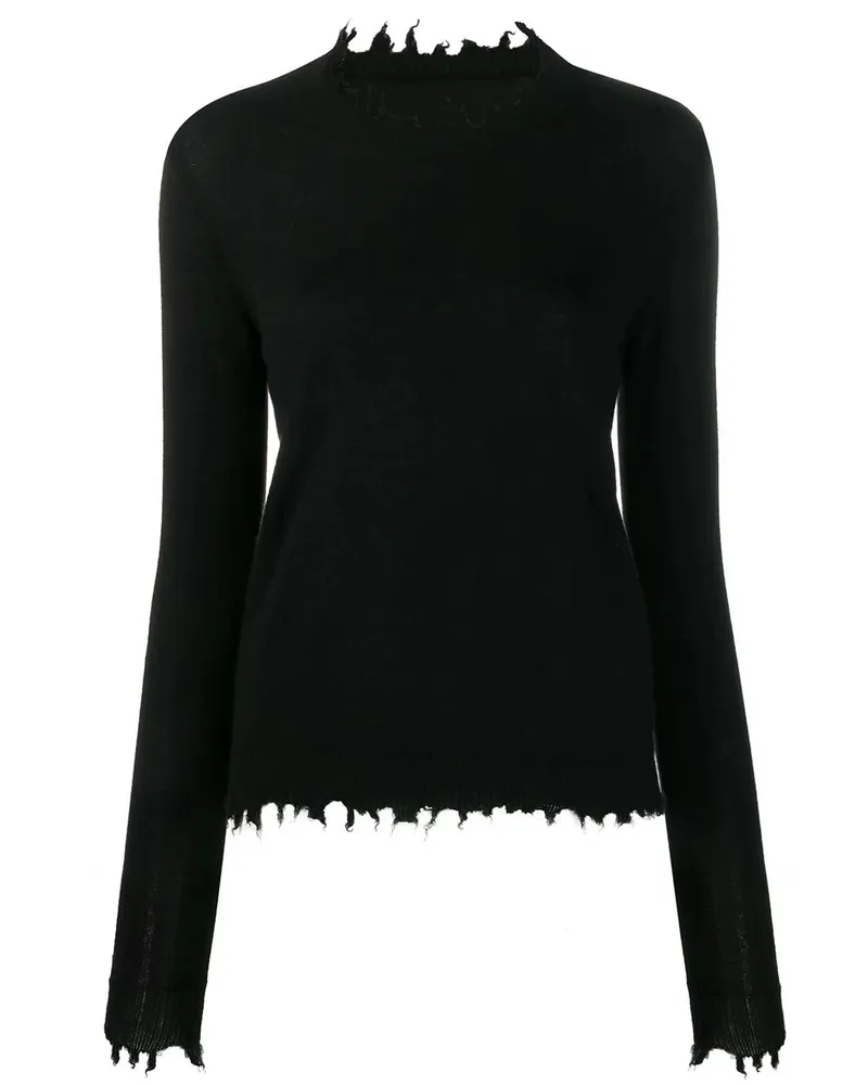 Uma Wang High Neck Top" Sweater Black