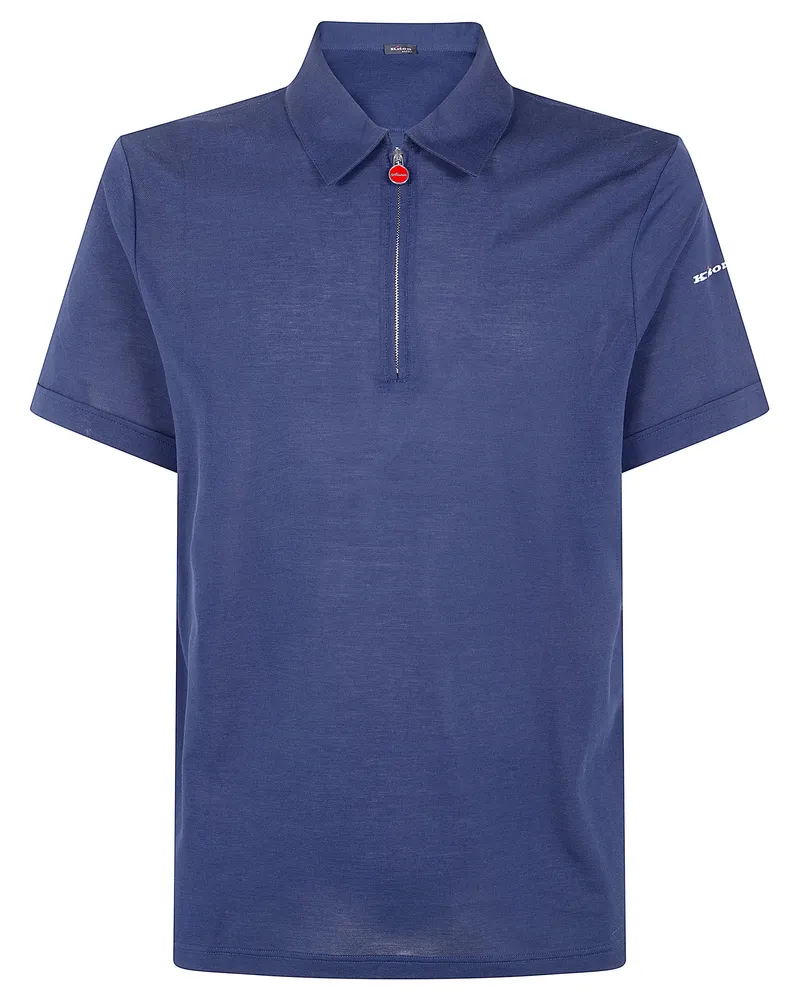 Kiton Classic Polo Shirt Blue