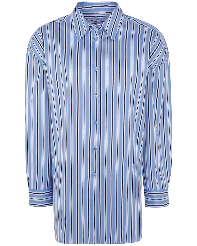 FRANKIE Shop Shirt Cotton Multi Stripe "Oana Blue