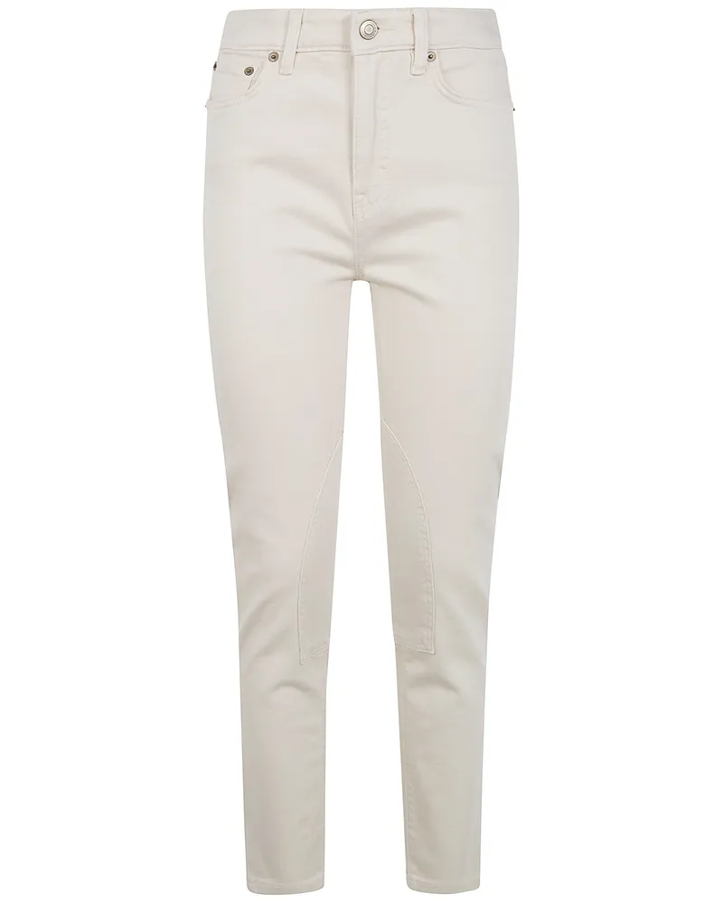 Ralph Lauren Trabray" Ankle Skinny Jeans White