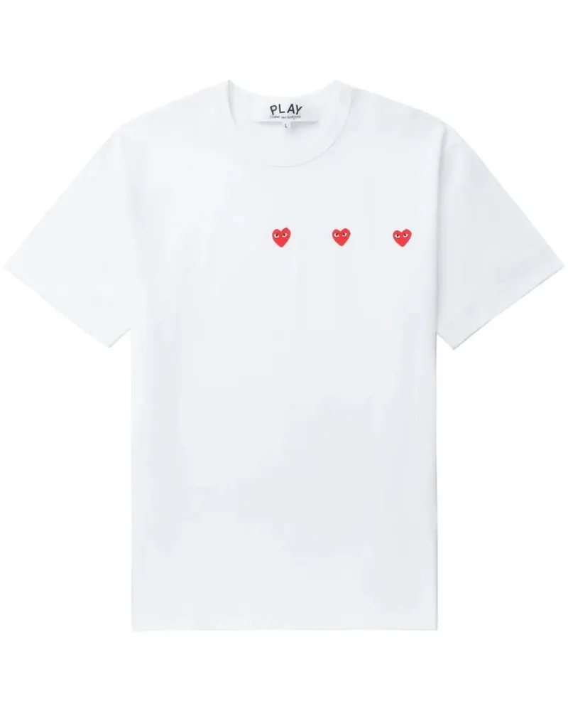 Comme des Garçons Logo Print' T-Shirt White