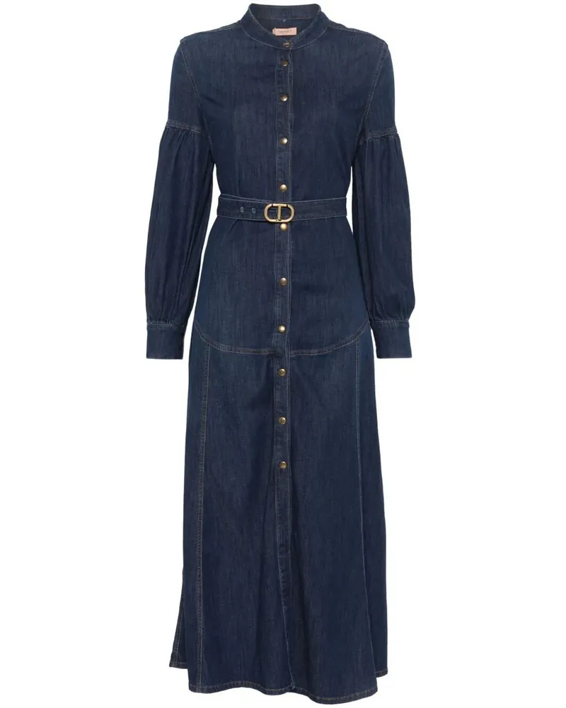 Twin-Set Midi Dress Blue