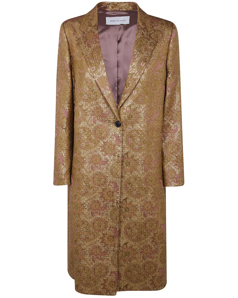 Dries van Noten Coat Single-Breasted "Richy Yellow