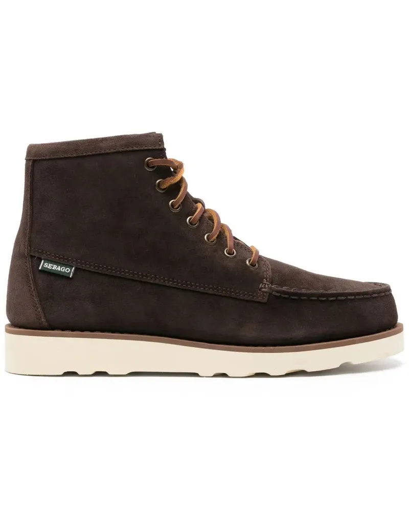 Sebago Tala Mid Suede' Lace Up Boots Brown