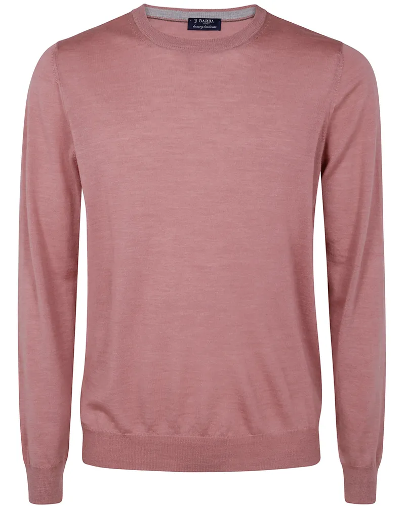 BARBA Round Neck Sweater Pink