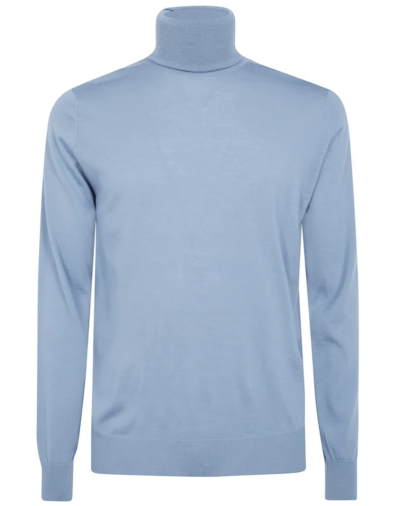 Filippo de Laurentiis Turtleneck Sweater Blue