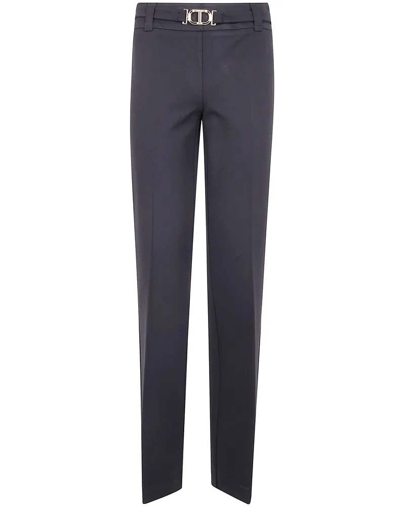 Twin-Set Wide Leg Trousers Black