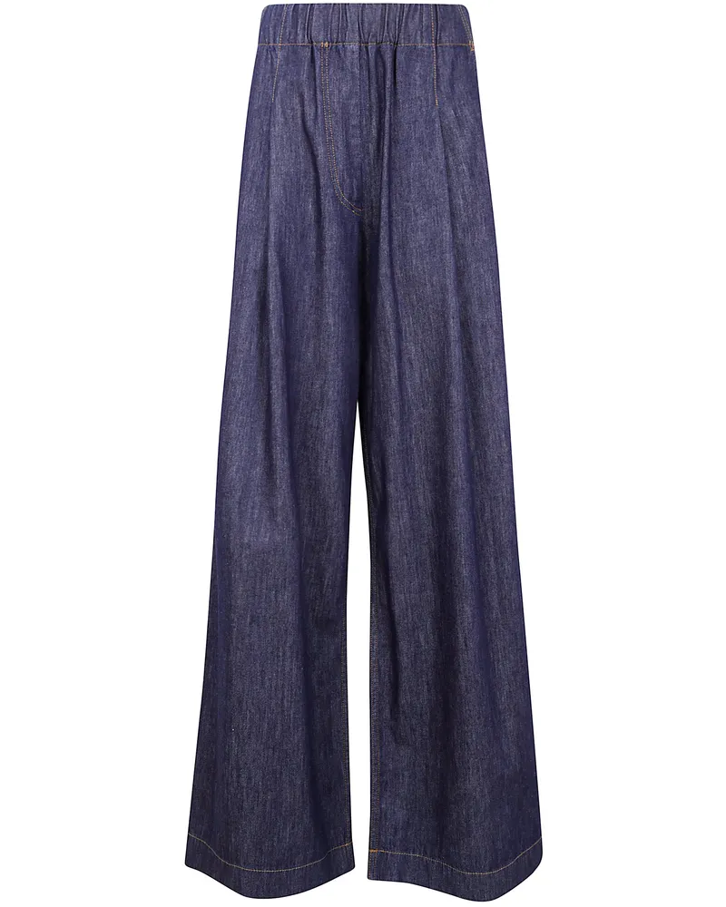 Dries van Noten Pila Denim Pants Blue