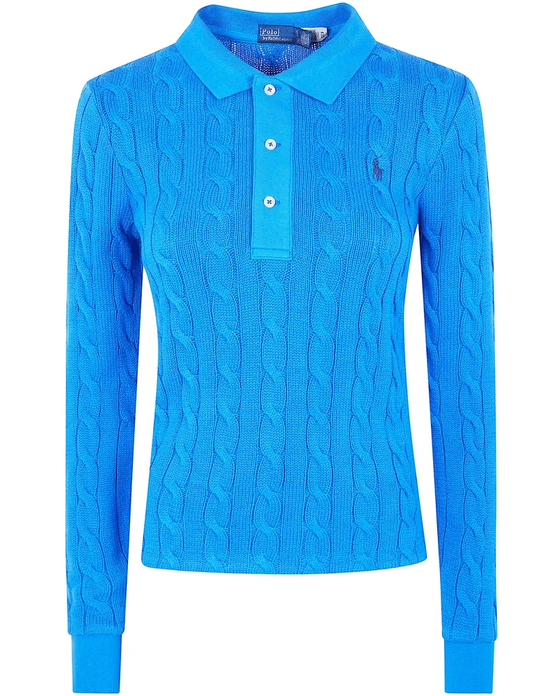Ralph Lauren Long Sleeves Polo Shirt Blue