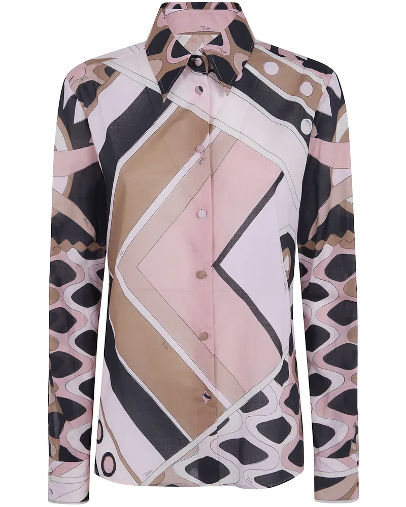 Emilio Pucci Cotton Muslin Shirt Beige