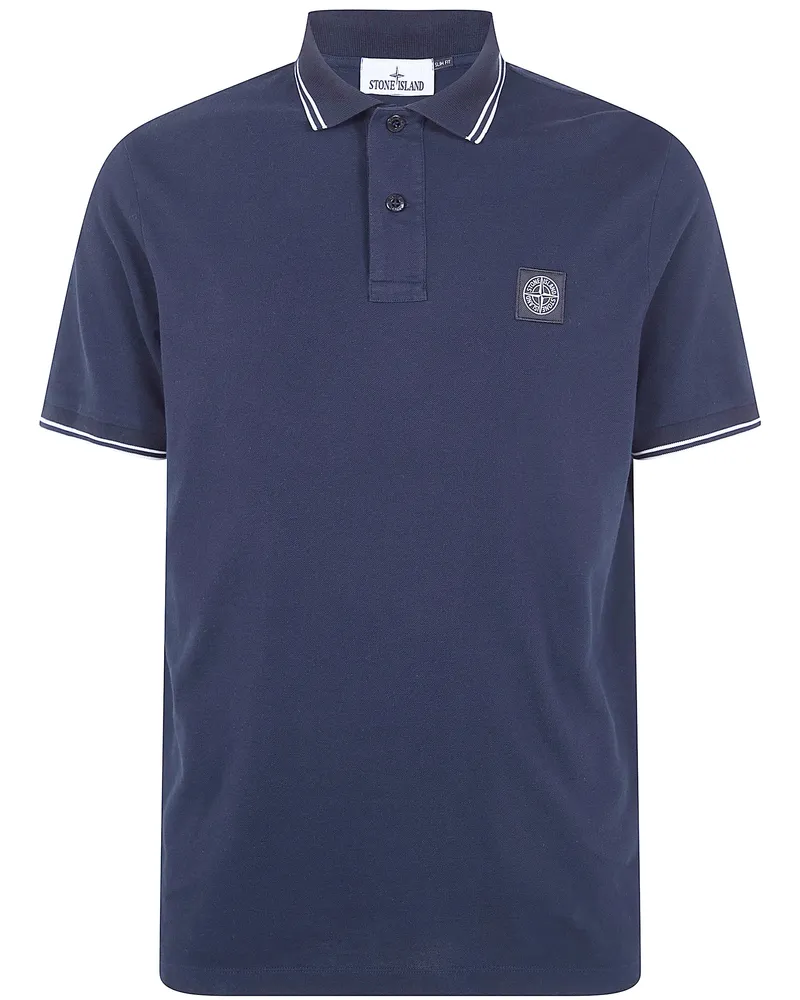 Stone Island Short Sleeves Polo Shirt Blue