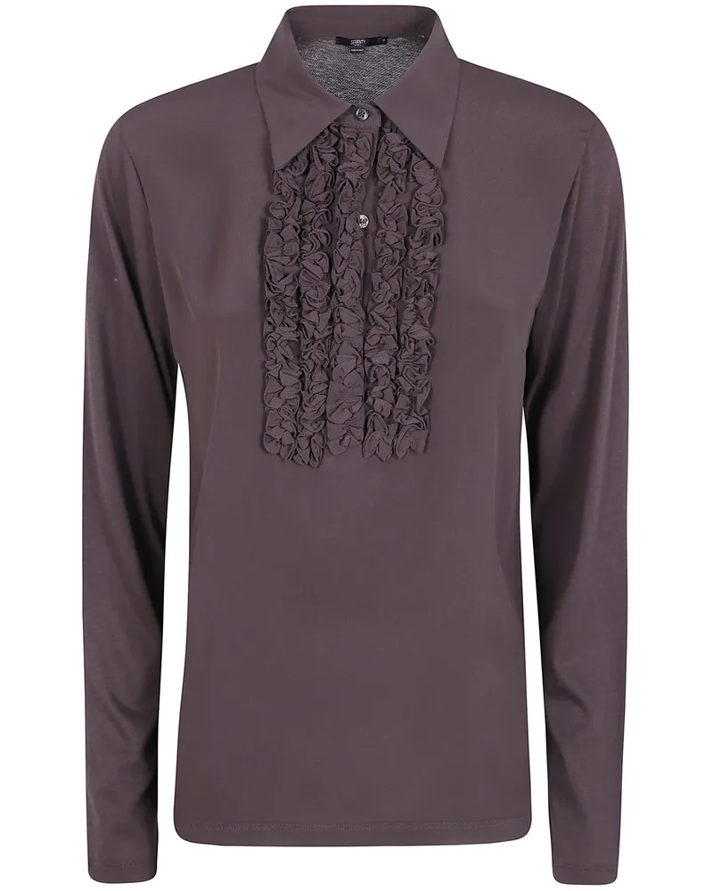 Seventy Sweater Polo Neck "Jersey Crepe Brown