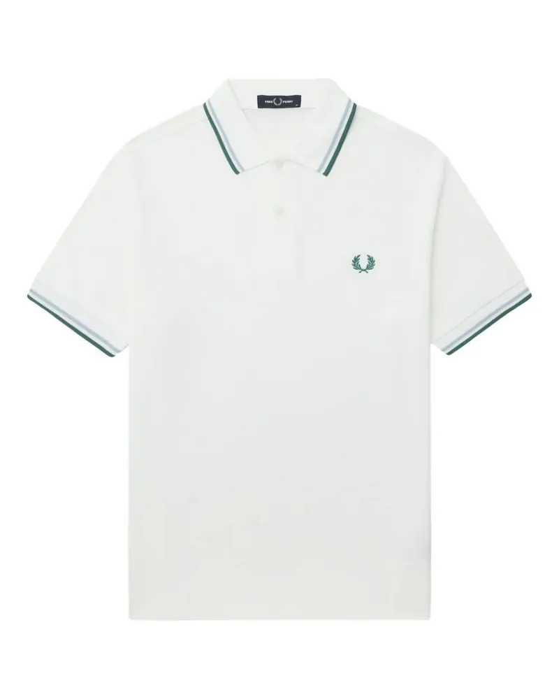 Fred Perry Fred Perry" Twin Tipped Fred Perry Shirt White
