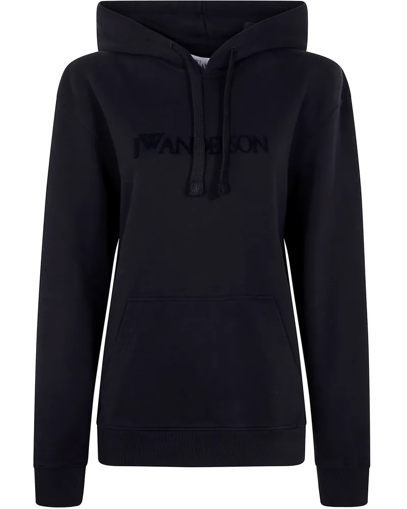 J.W.Anderson J. W.ANDERSON Logo Embroidery Hoodie By J. W.Anderson Black