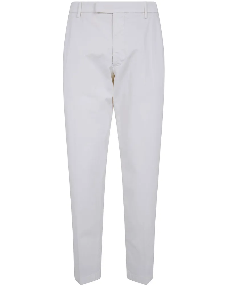 MICHAEL COAL Cotton Classic Trousers White