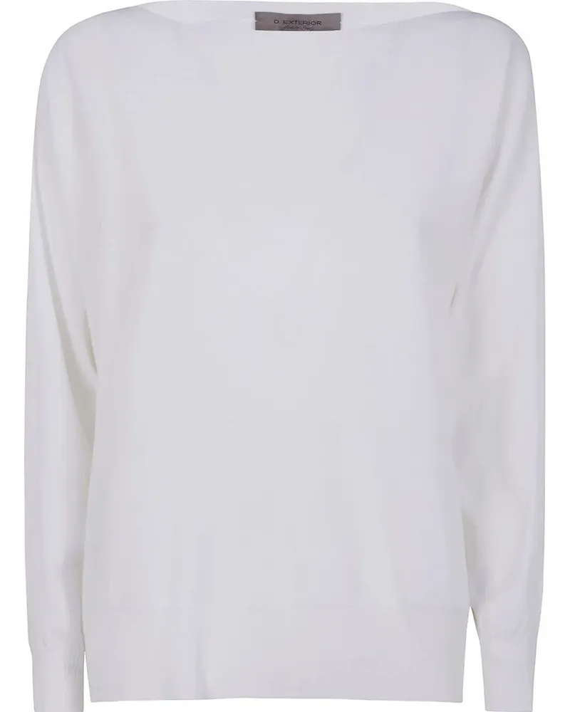 D.EXTERIOR D. EXTERIOR Long Sleeves Oversized T-Shirt White