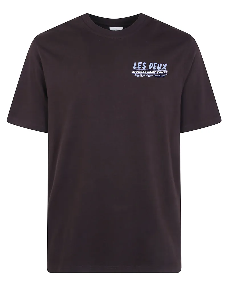 LES DEUX T-Shirt Cotton 100% "Record Brown