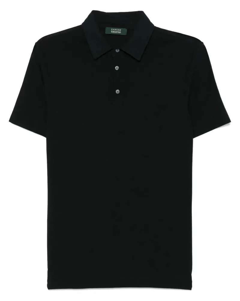 Zanone Short Sleeves Polo Shirt By Zanone Black