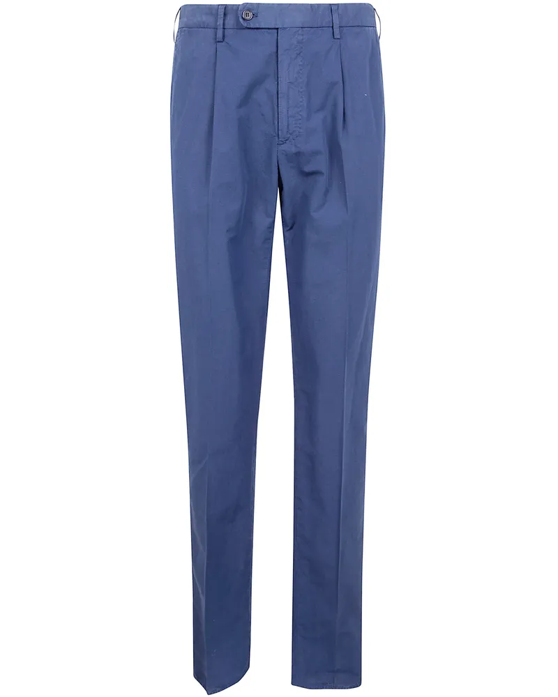 Incotex Coulisse Chino Trousers Blue