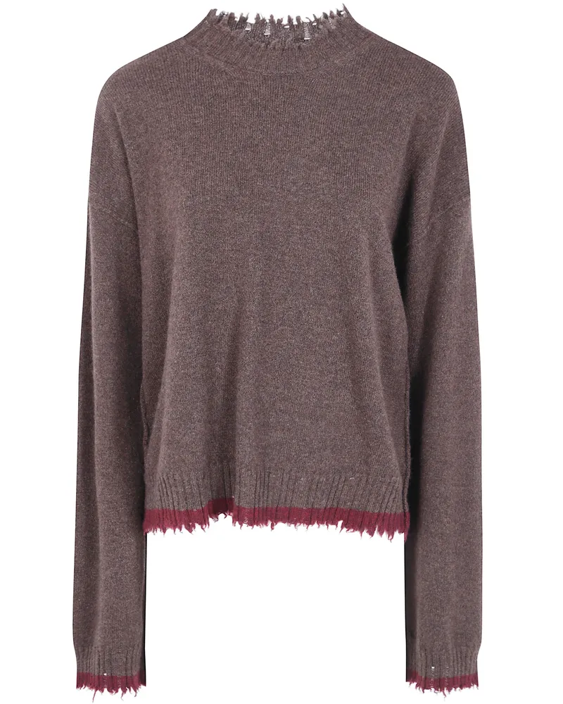 Uma Wang Sweater Long Sleeves "Plain Ws Brown