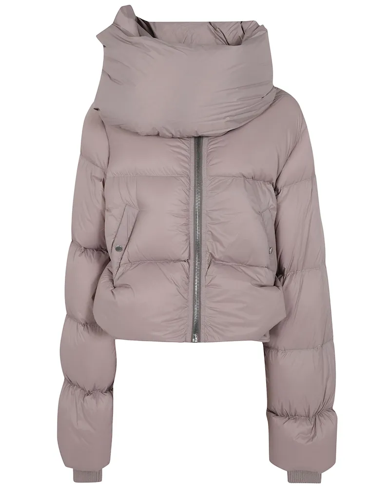 Rick Owens Jacket Hooded "Funnel Neck Pink