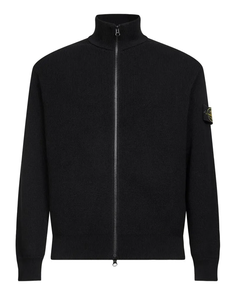 Stone Island Full Zip Cardigan Black