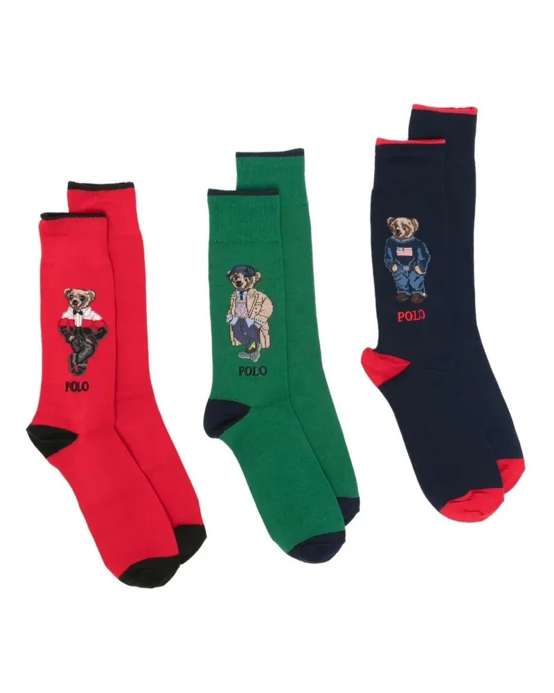 Ralph Lauren Crew Socks 3 Pack Multi