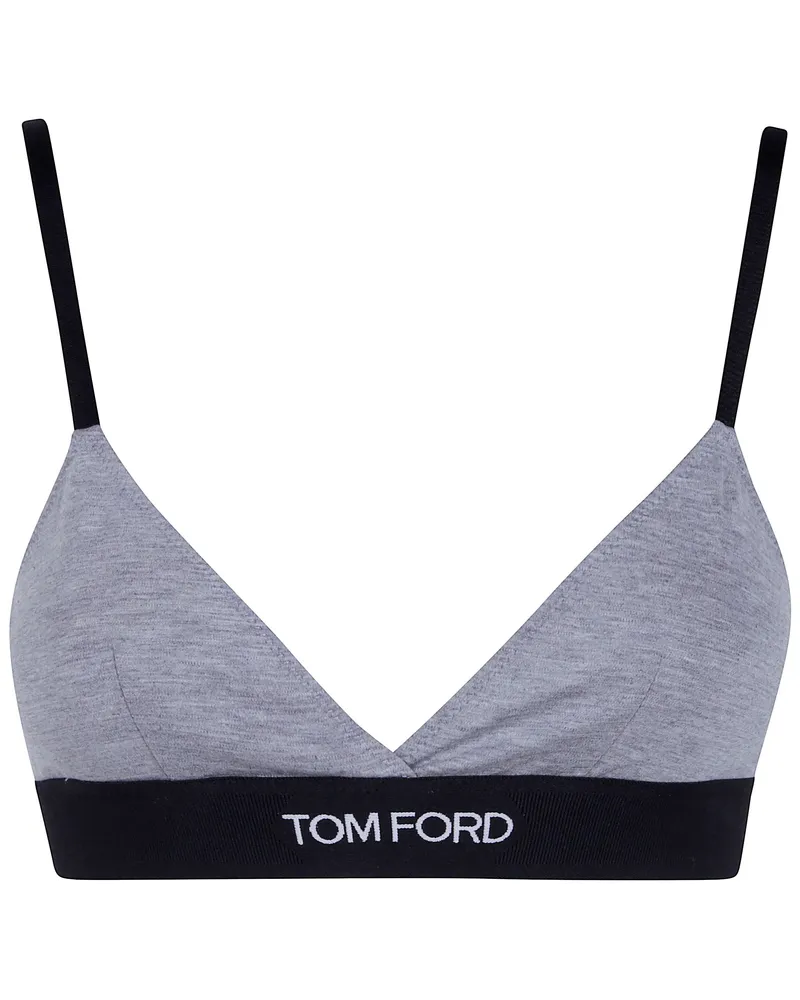 Tom Ford Underwear Modal Bra Top Gray