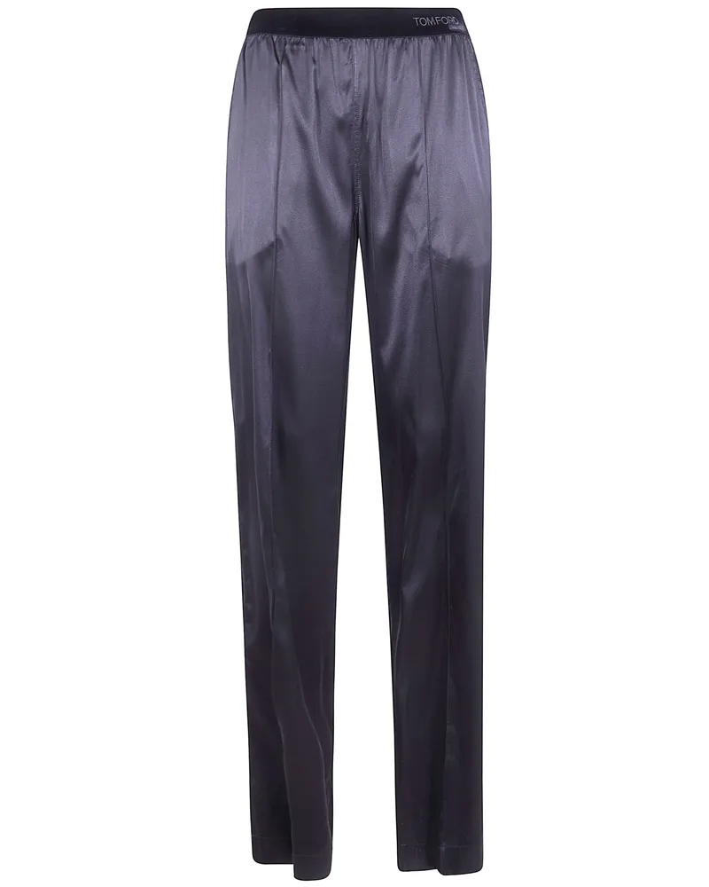 Tom Ford Stretch Silk Satin Pj Pants Black