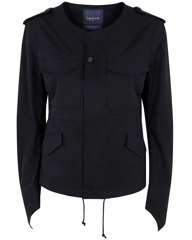 Yohji Yamamoto R-Collarless M65 Y Jkt By Yohji Yamamoto Black