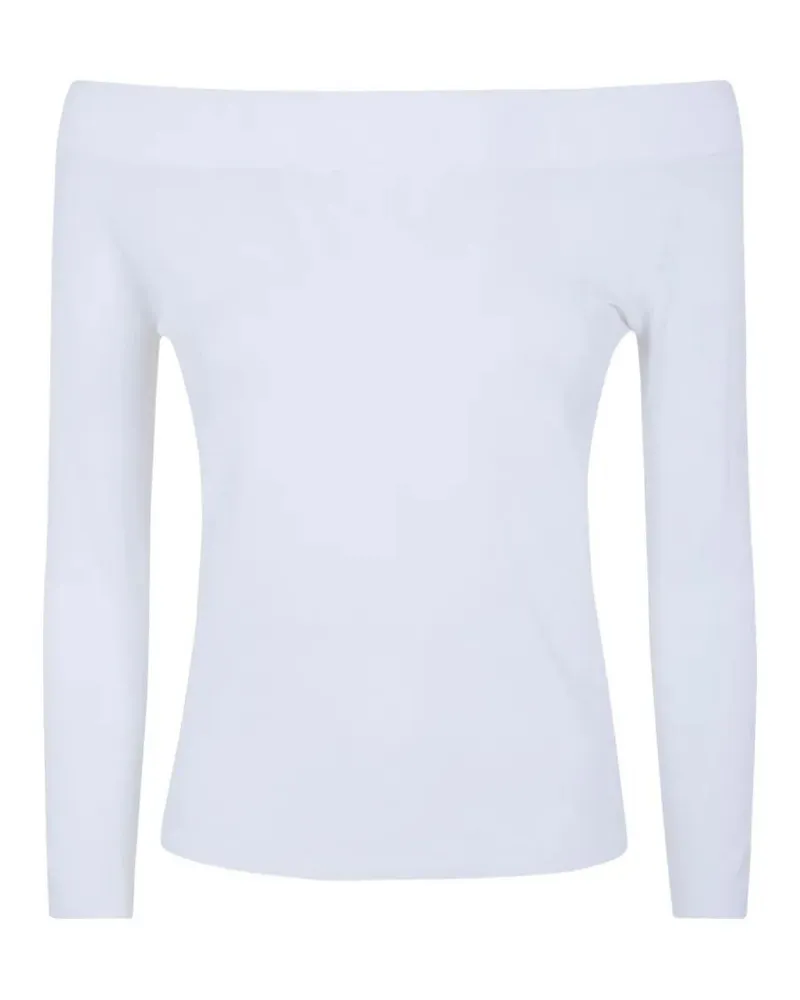 Nuur Off Shoulder Sweater White