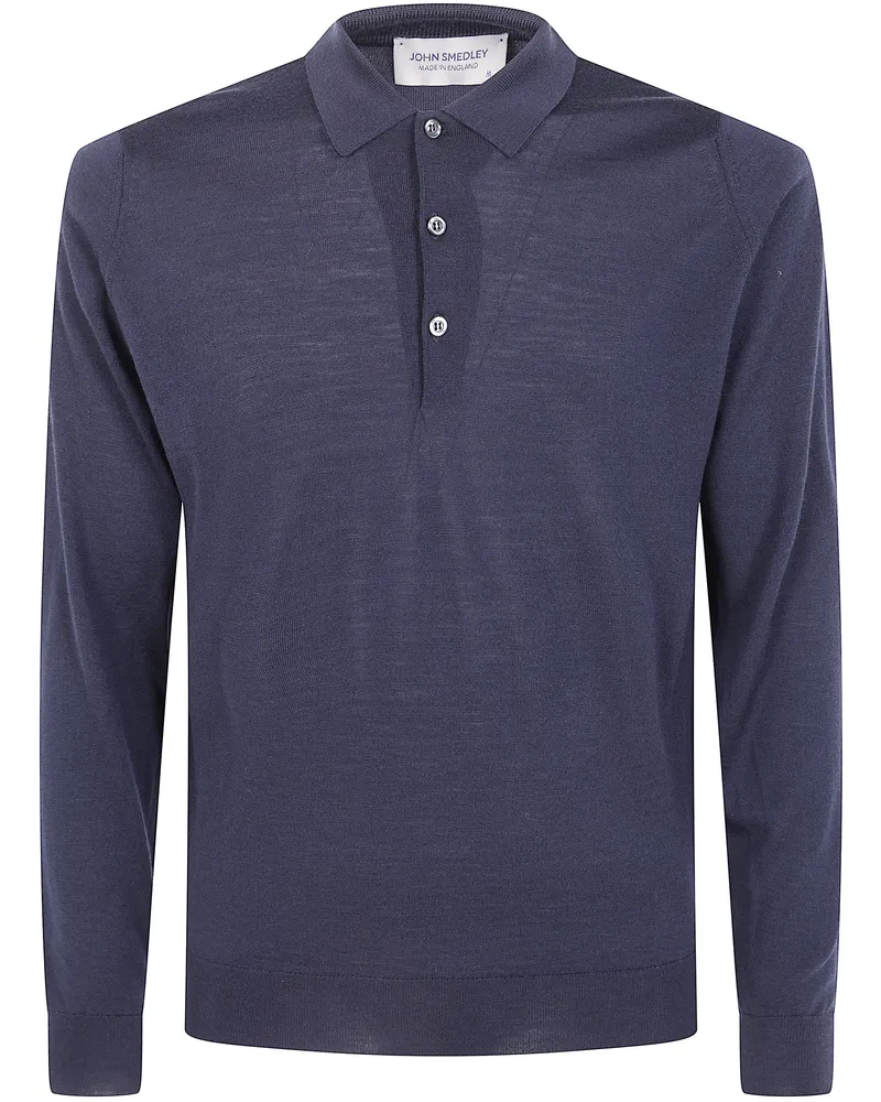 John Smedley Shirt Long Sleeves "Belper Blue