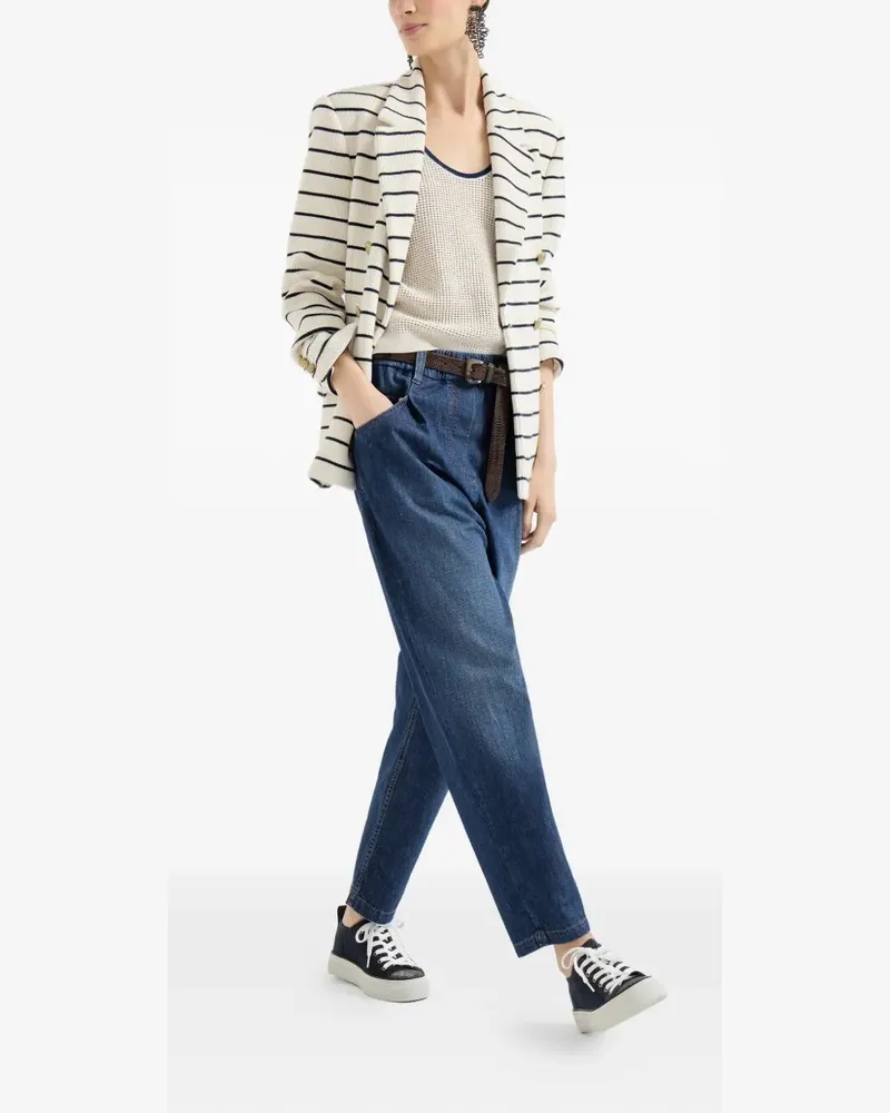 Brunello Cucinelli Straight Denim Pants Blue