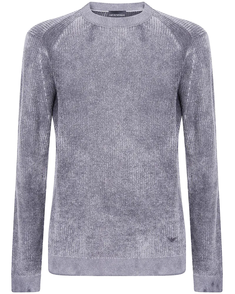 Emporio Armani Sweater Wool Blend "Round Neck Gray