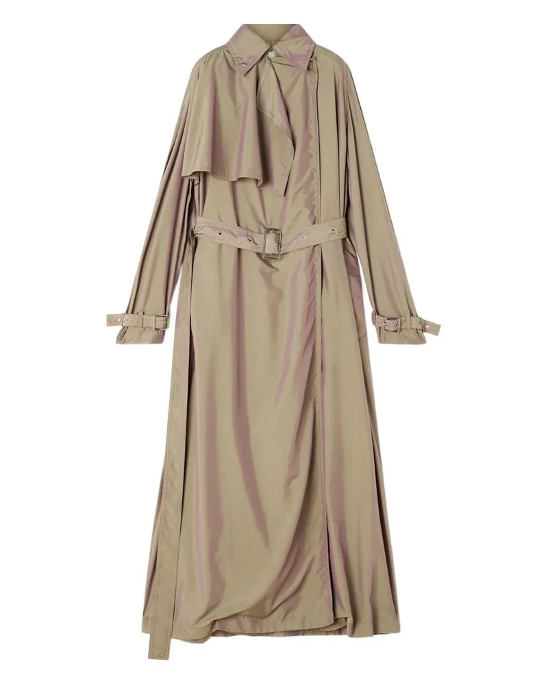 Lanvin Fluid Trench Coat Brown