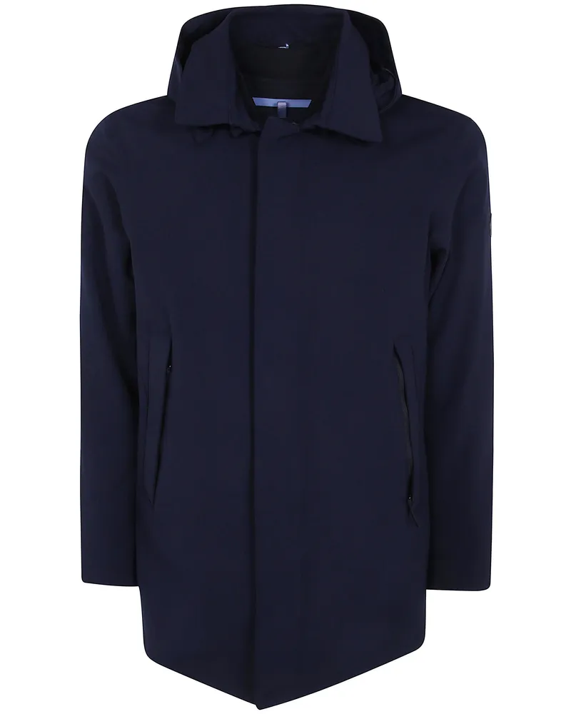 People of Shibuya Long Full Zip Hooded Jacket "Hachiko Blue