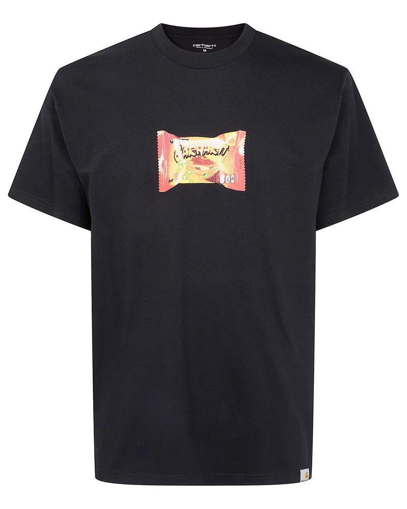 Carhartt WIP Short Sleeves Road Side Snack T-Shirt Organic Cotton Sing Black